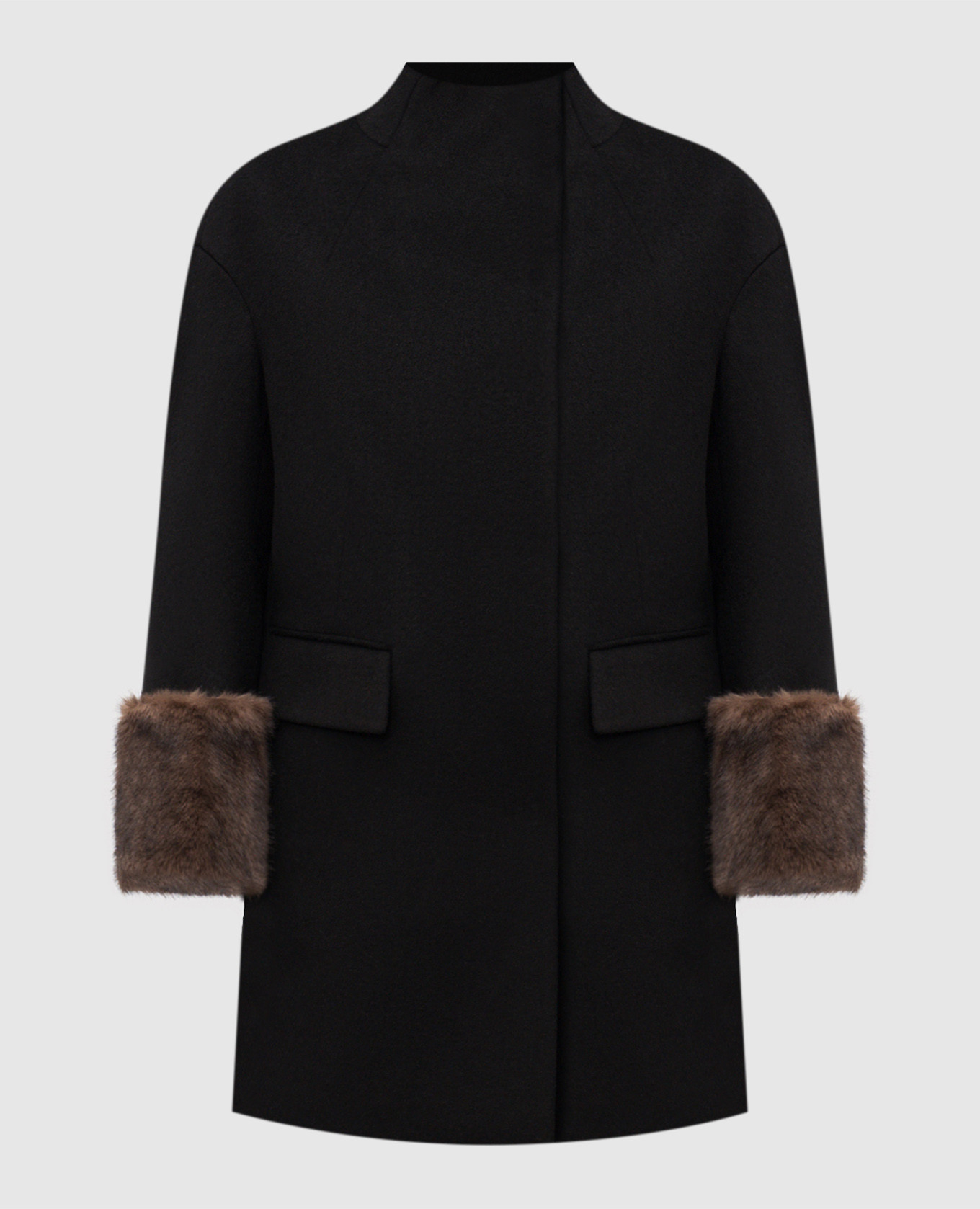 Black wool coat with logo Twinset
Black wool coat with logo Twinset