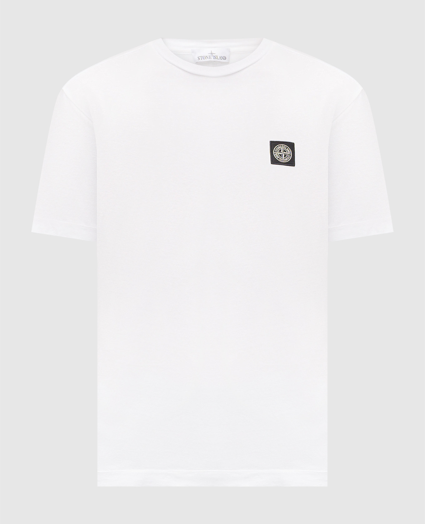White T-shirt with logo patch Stone Island
White T-shirt with logo patch Stone Island