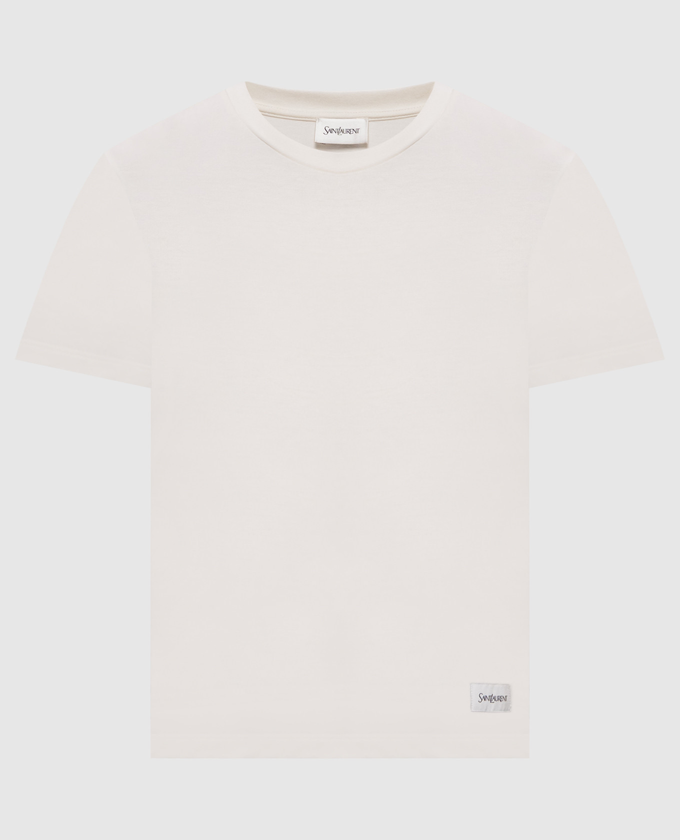White T-shirt with logo patch Saint Laurent
White T-shirt with logo patch Saint Laurent