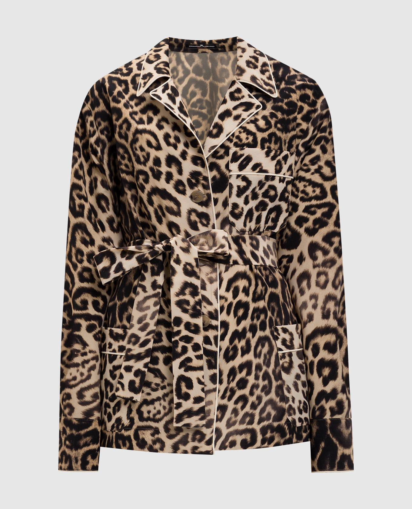 Beige silk blouse with animal print Ermanno Scervino
Beige silk blouse with animal print Ermanno Scervino