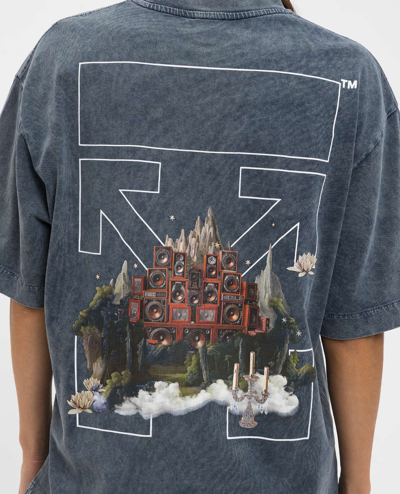 Blue Soundsystem Tape t-shirt Off-White, Navy blue
Blue Soundsystem Tape t-shirt Off-White, Navy blue