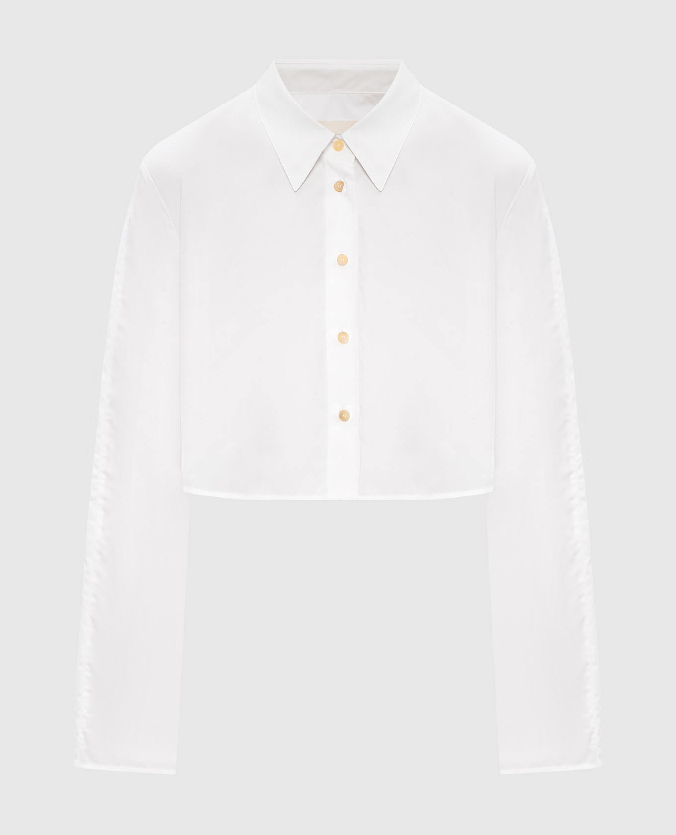 White cropped Fritz shirt Khaite
White cropped Fritz shirt Khaite