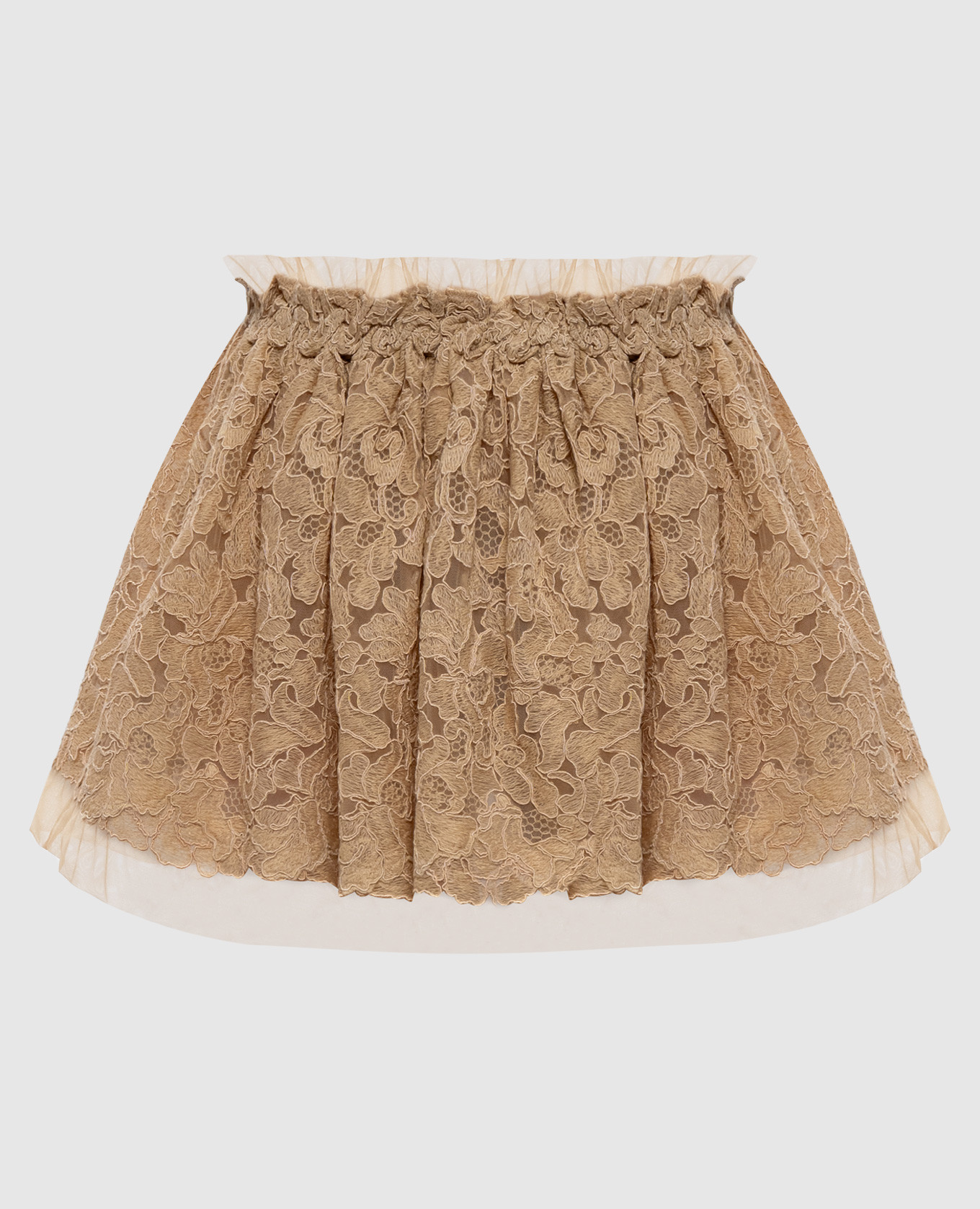 Beige lace mini skirt Ermanno Scervino
Beige lace mini skirt Ermanno Scervino