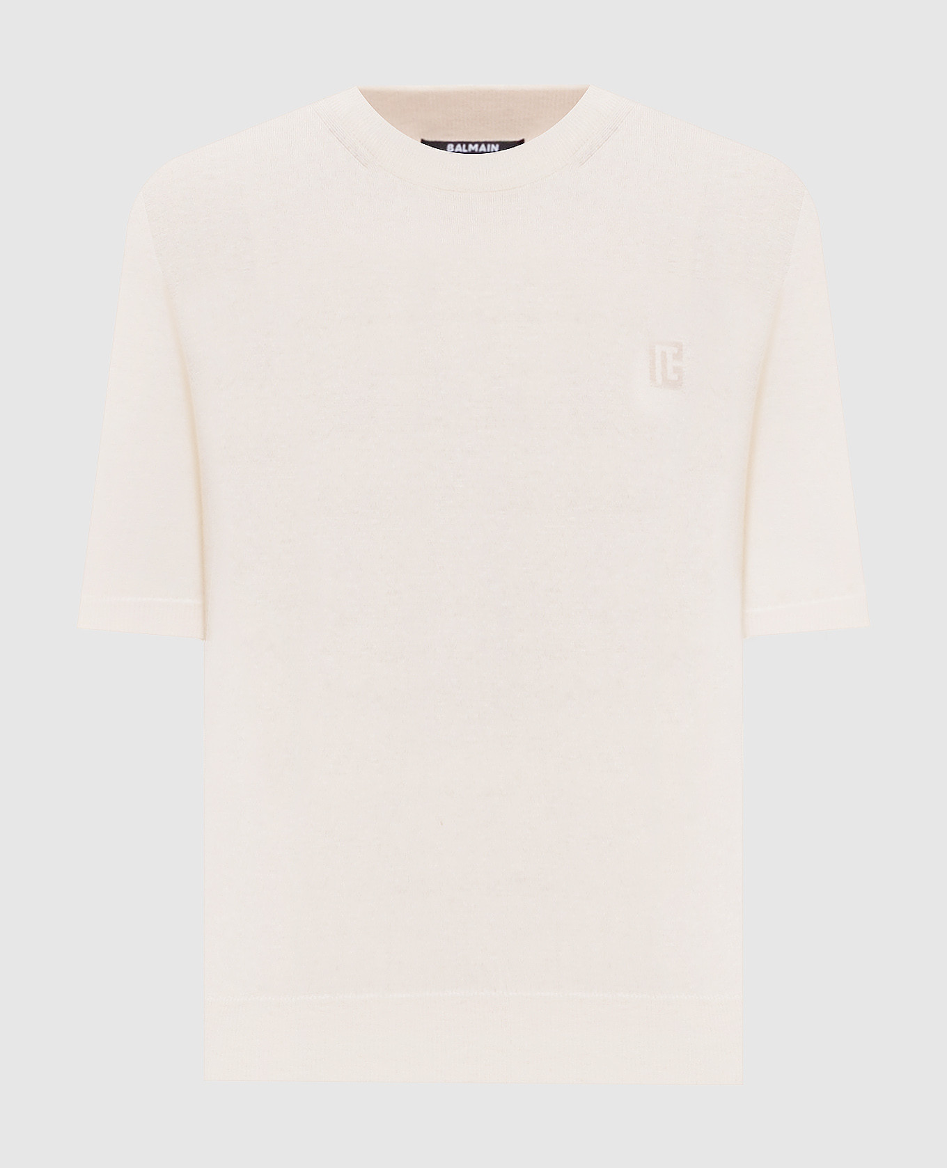 Beige silk t-shirt Balmain
Beige silk t-shirt Balmain