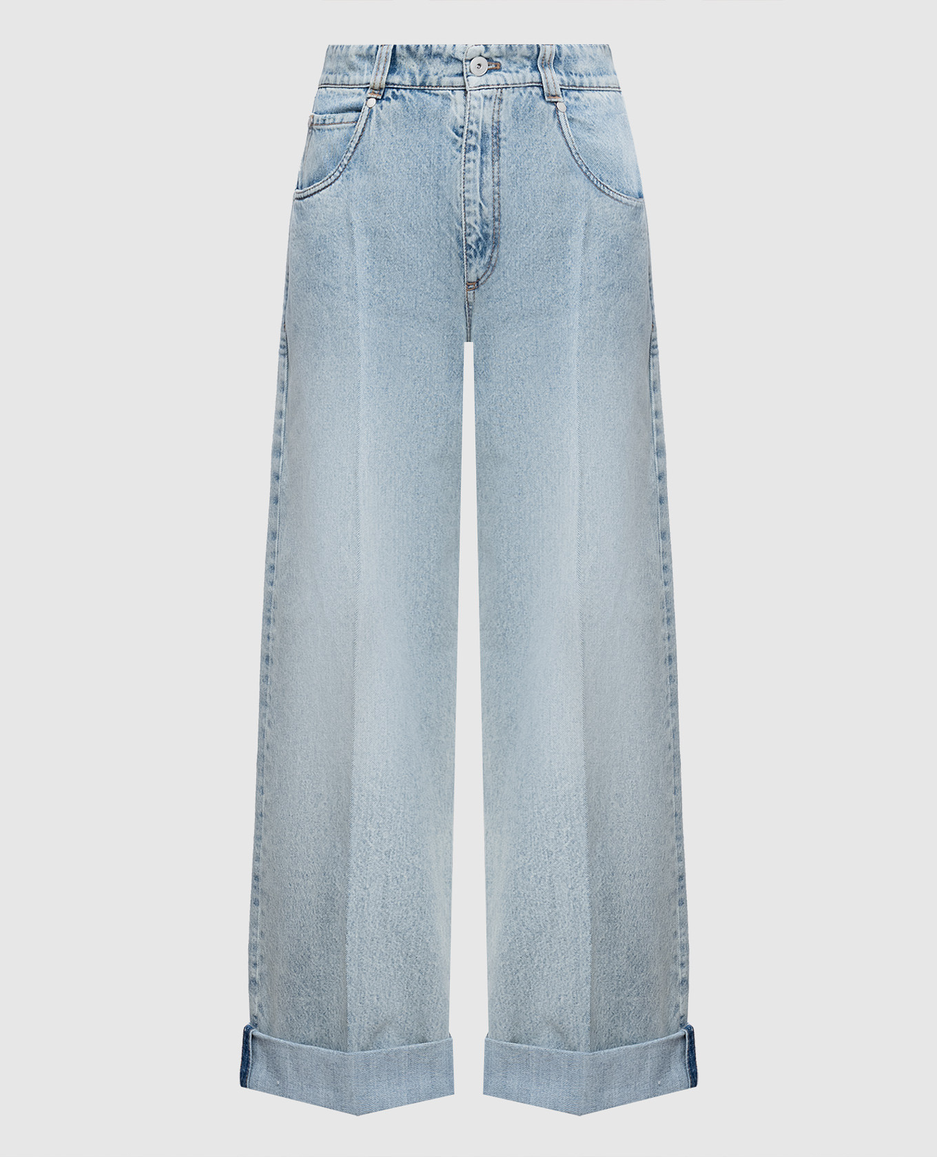 Blue jeans with logo patch Brunello Cucinelli, Light blue
Blue jeans with logo patch Brunello Cucinelli, Light blue