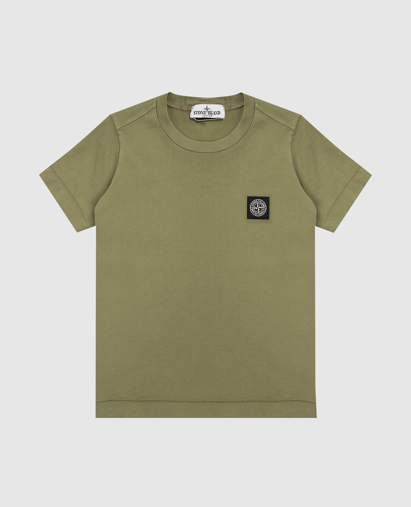 Children's khaki T-shirt with logo patch Stone Island
Children's khaki T-shirt with logo patch Stone Island