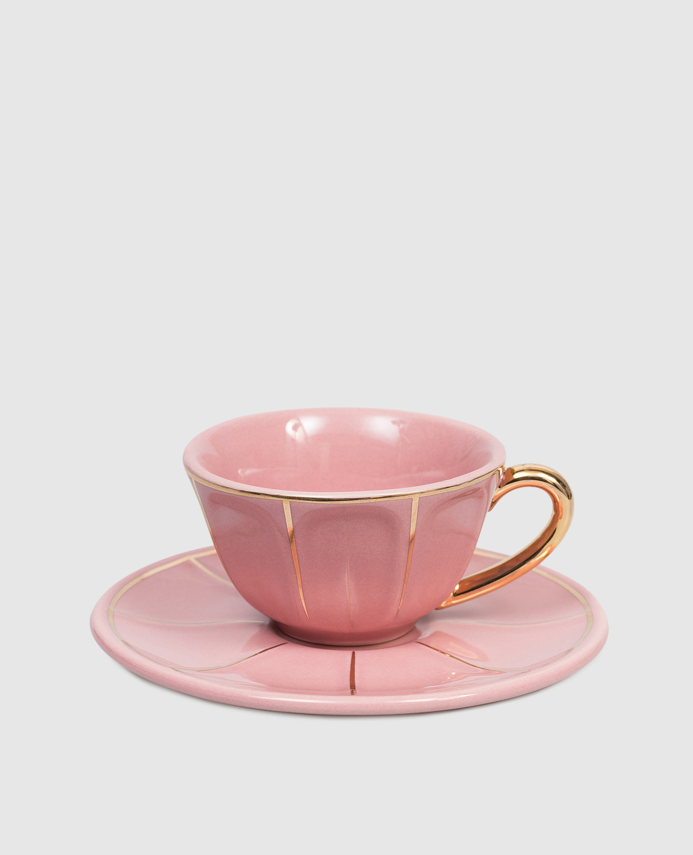 Pink porcelain coffee cup with saucer Bitossi Home
Pink porcelain coffee cup with saucer Bitossi Home