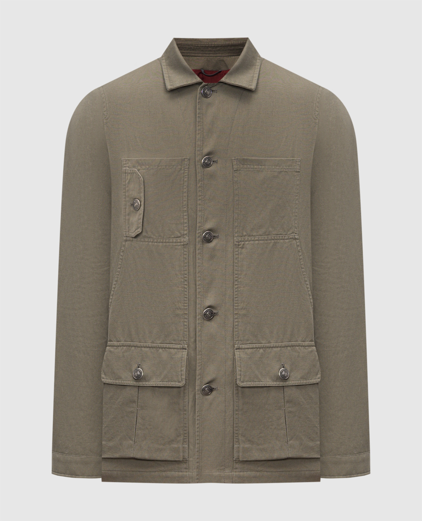 Khaki jacket with linen Brunello Cucinelli
Khaki jacket with linen Brunello Cucinelli