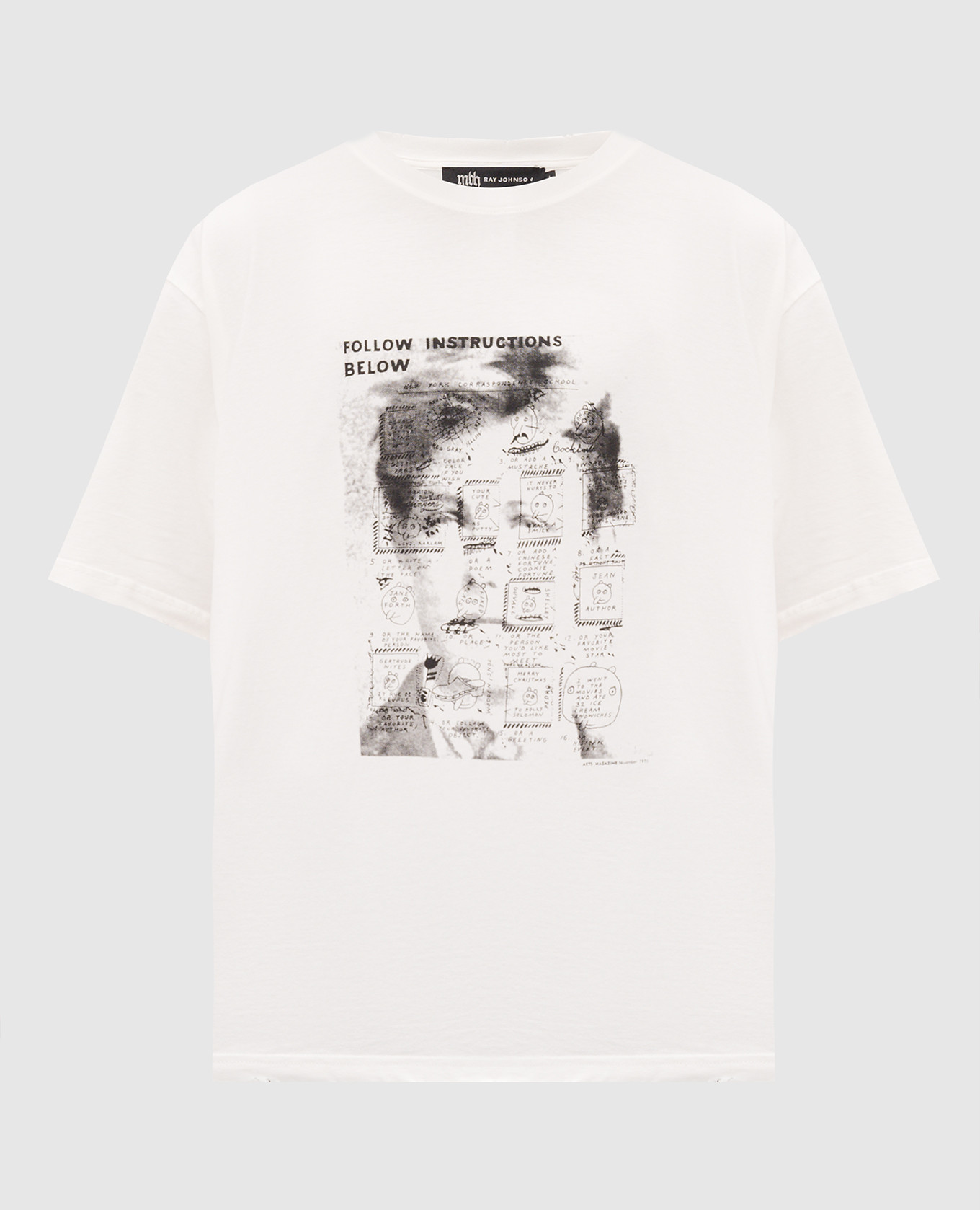 White T-shirt with branded print Misbhv
White T-shirt with branded print Misbhv