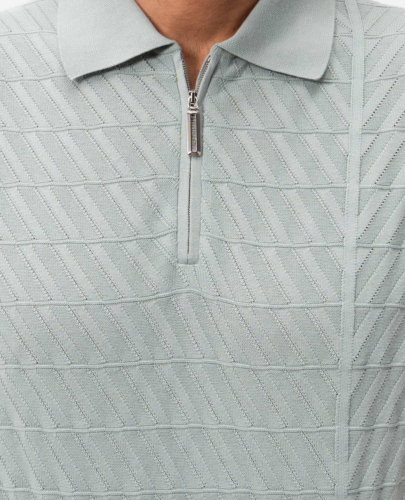 Green polo shirt with woven pattern Stefano Ricci
Green polo shirt with woven pattern Stefano Ricci