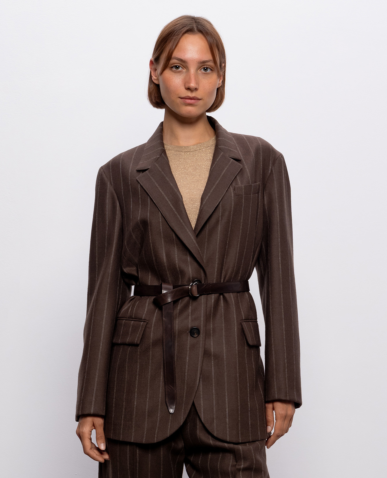 Brown striped wool jacket Brunello Cucinelli
Brown striped wool jacket Brunello Cucinelli