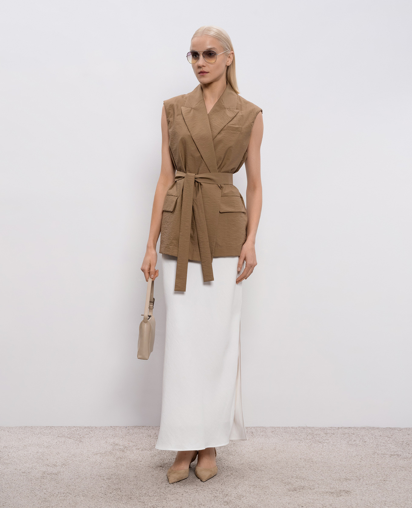 White maxi skirt with linen Brunello Cucinelli
White maxi skirt with linen Brunello Cucinelli
