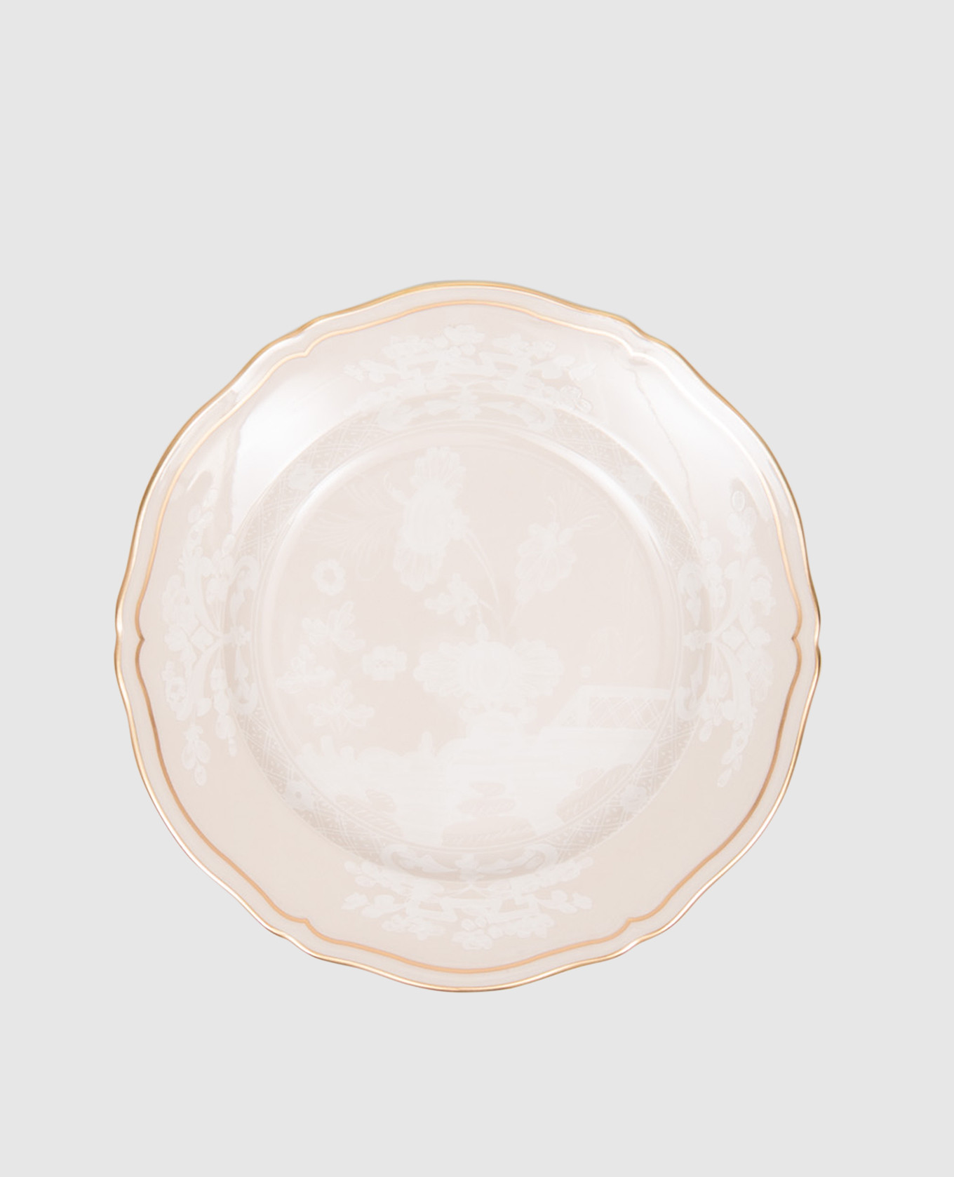 Beige porcelain dessert plate Ginori 1735
Beige porcelain dessert plate Ginori 1735
