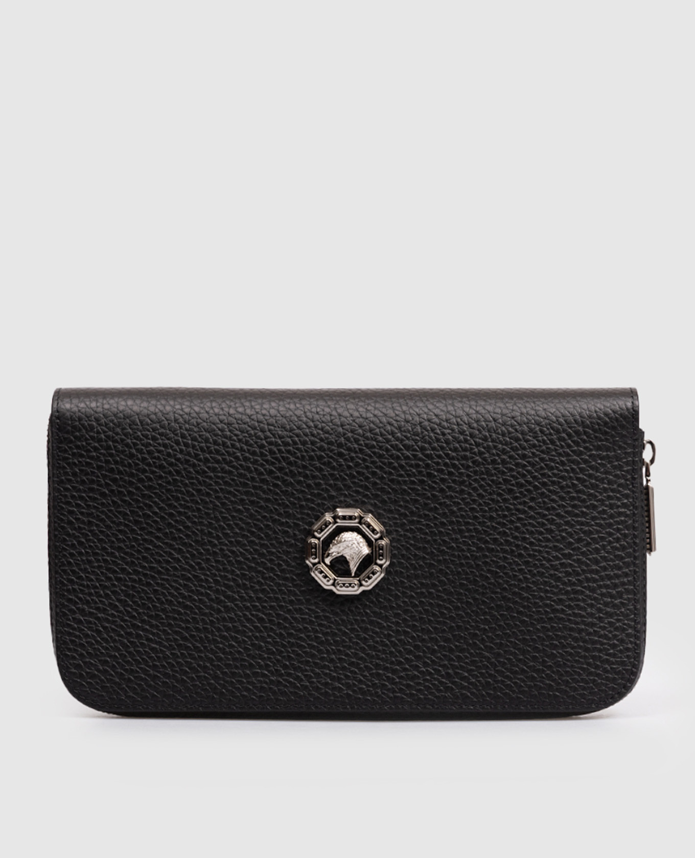 Black leather clutch wallet with emblem Stefano Ricci
Black leather clutch wallet with emblem Stefano Ricci