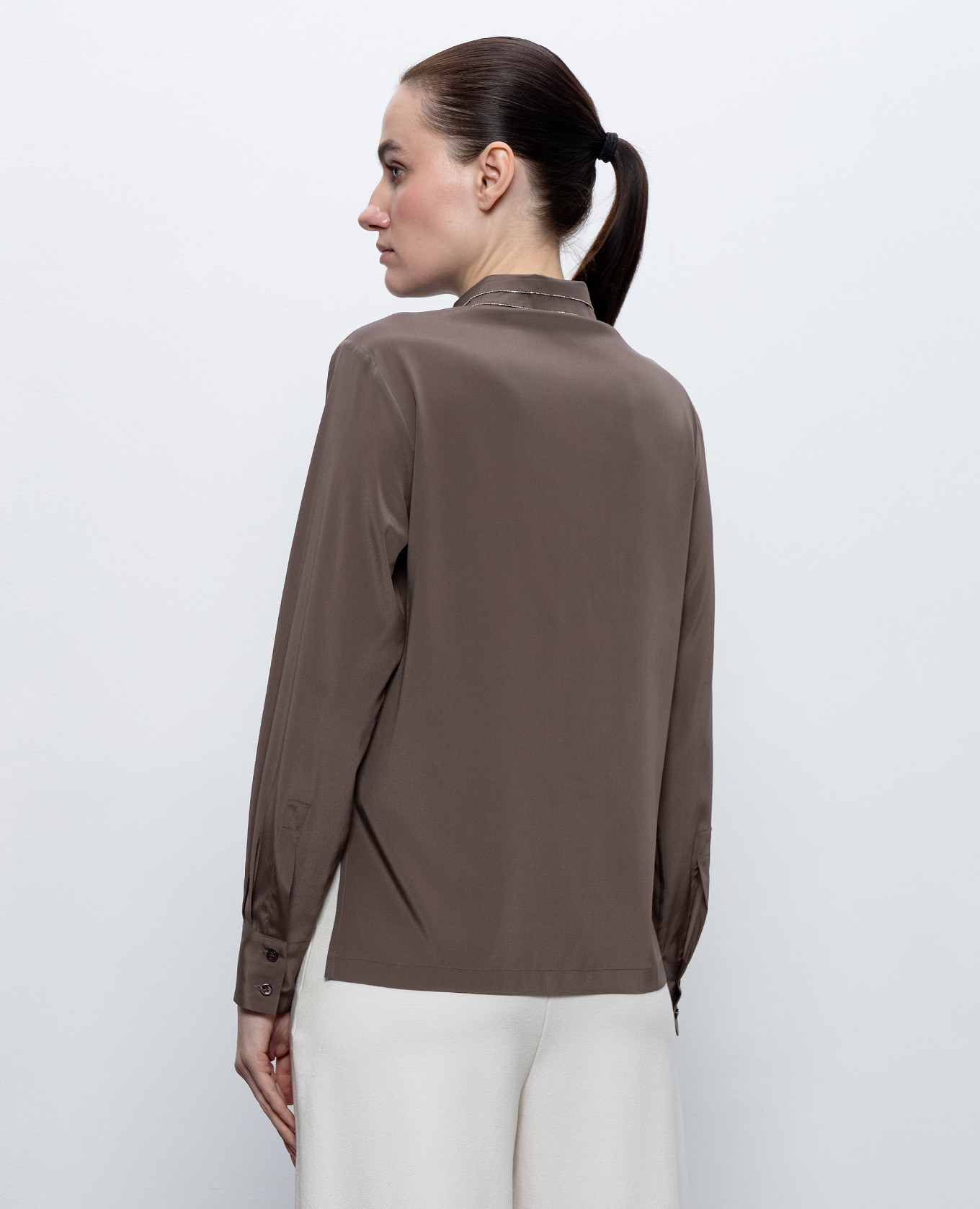 Brown silk blouse Peserico
Brown silk blouse Peserico