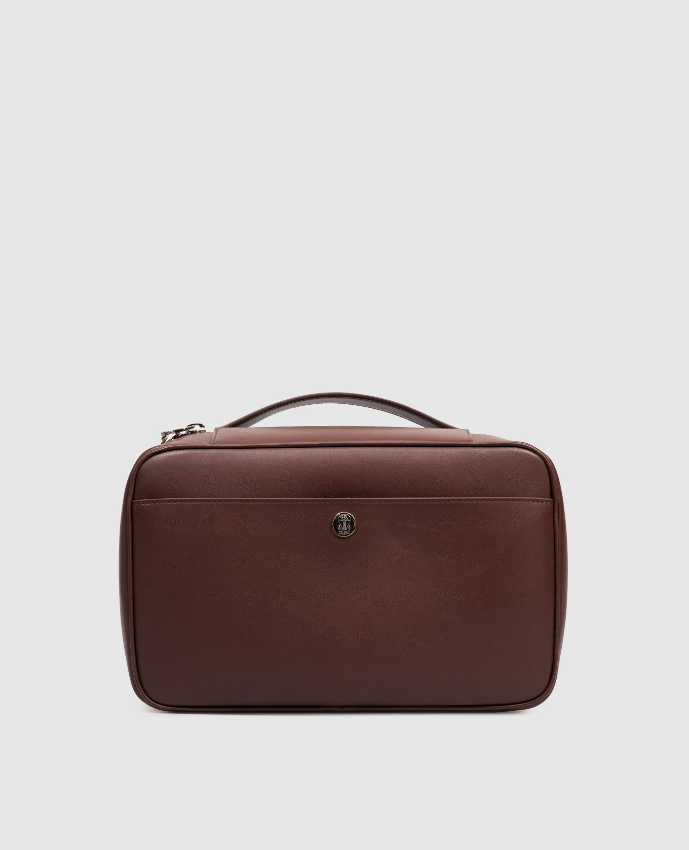 Brown leather toiletry bag with embossed logo Brunello Cucinelli
Brown leather toiletry bag with embossed logo Brunello Cucinelli