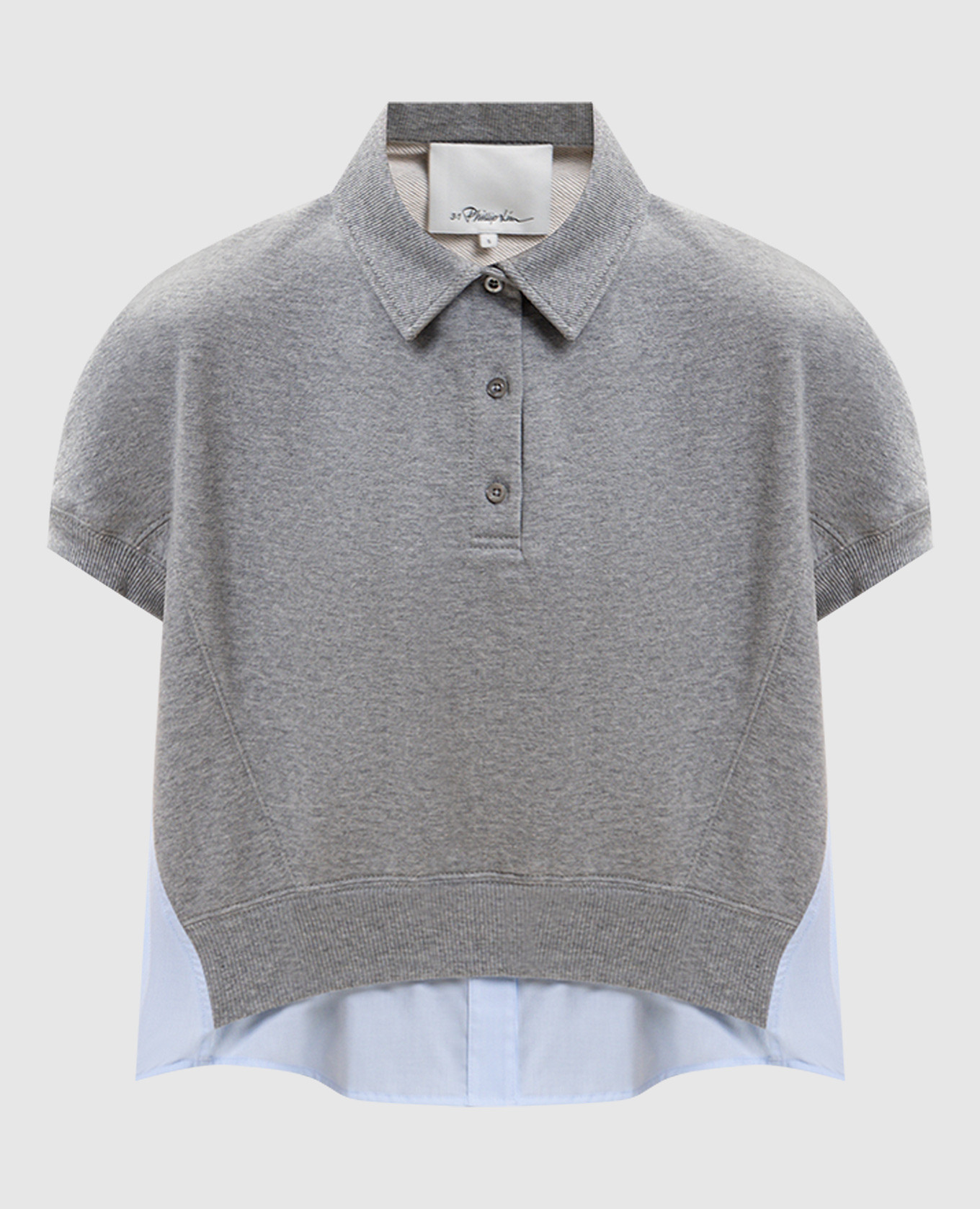Grey double-layered polo shirt 3.1 Phillip Lim
Grey double-layered polo shirt 3.1 Phillip Lim