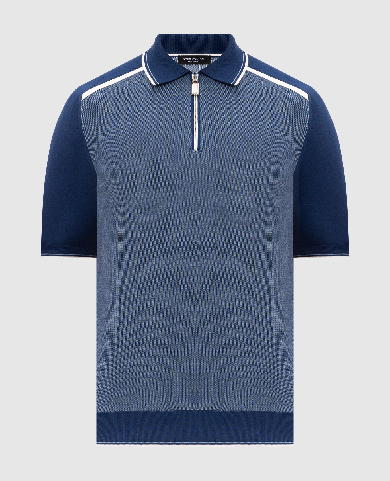 Blue polo with contrast piping Stefano Ricci
Blue polo with contrast piping Stefano Ricci