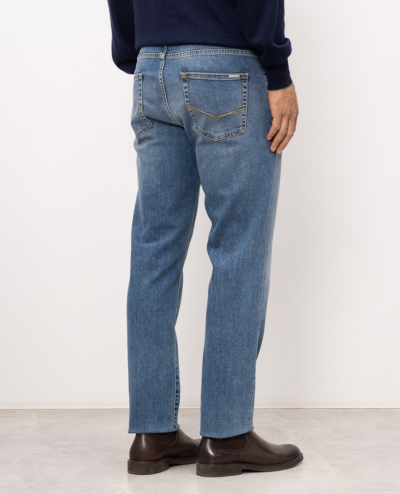 Blue jeans with logo patch Peserico, Light blue
Blue jeans with logo patch Peserico, Light blue