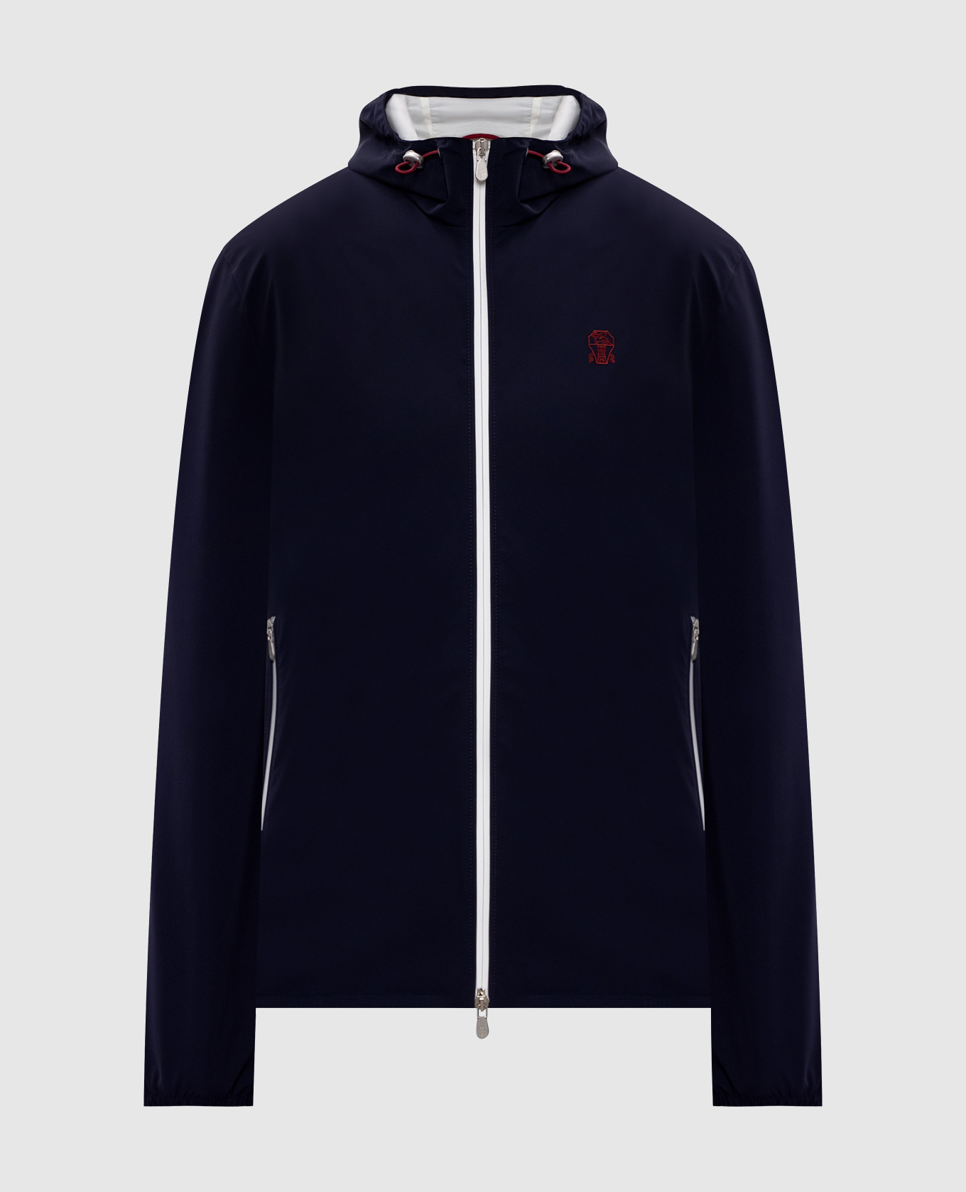 Blue windbreaker with embroidered emblem Brunello Cucinelli
Blue windbreaker with embroidered emblem Brunello Cucinelli