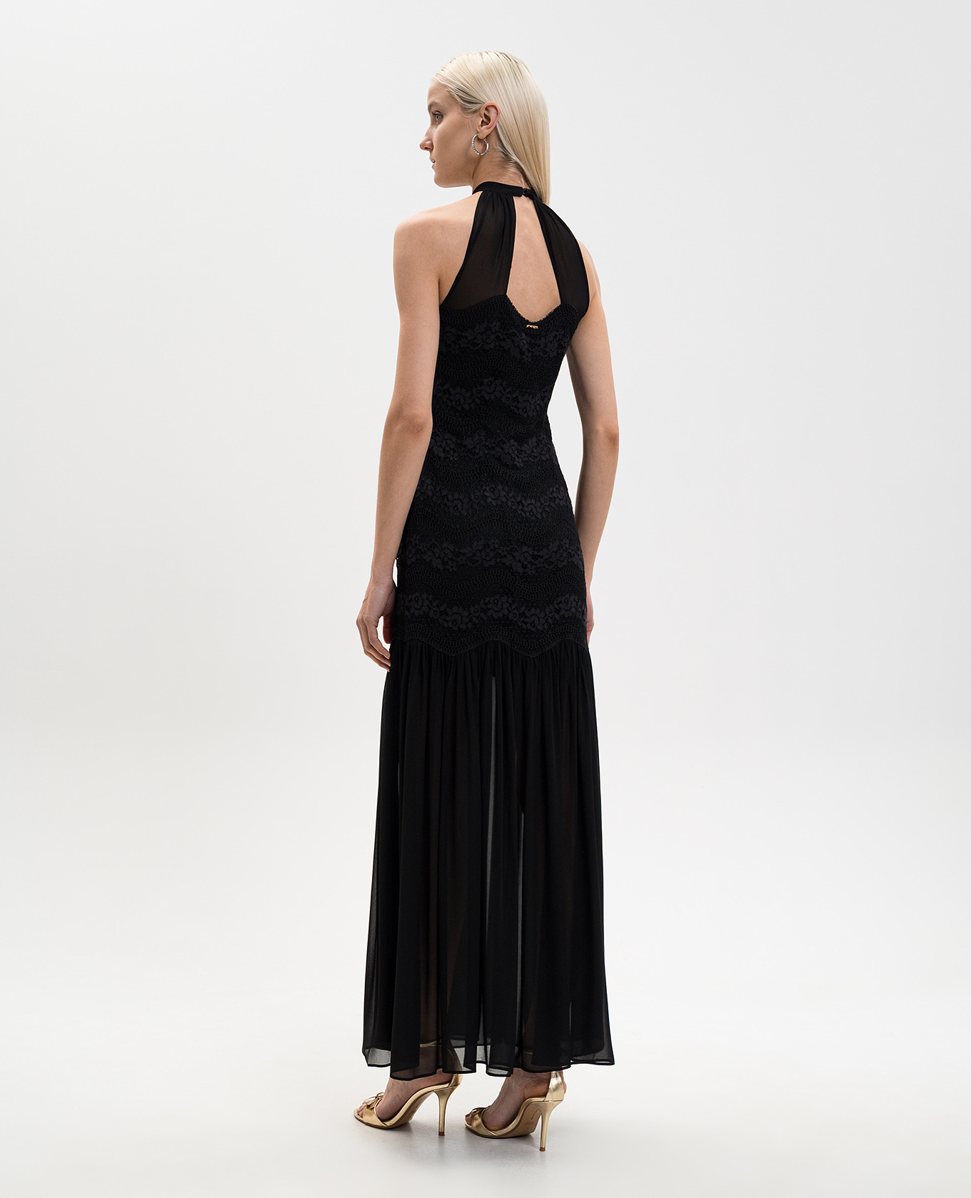 Black midi dress with lace Twinset
Black midi dress with lace Twinset