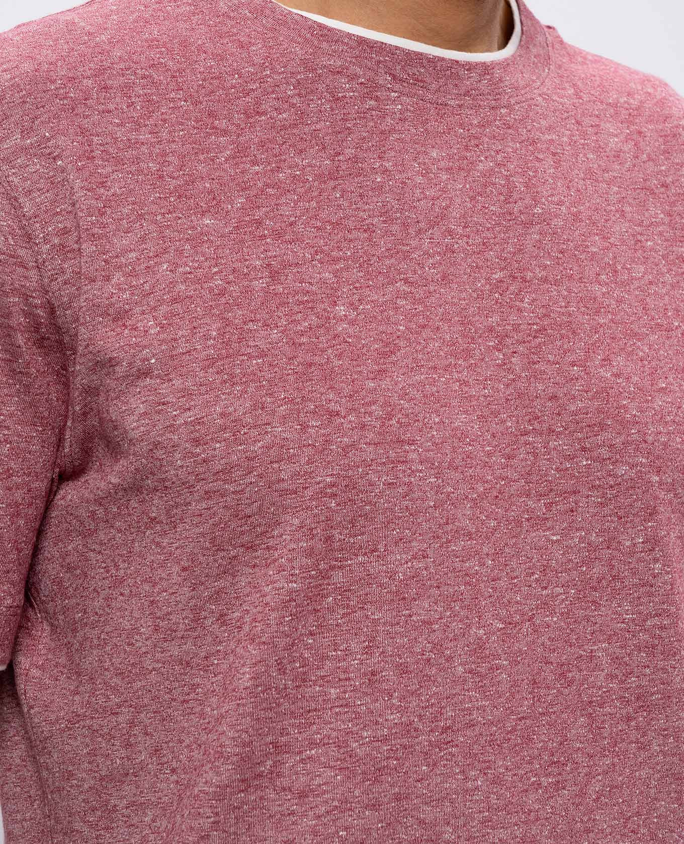 Pink melange linen t-shirt Brunello Cucinelli
Pink melange linen t-shirt Brunello Cucinelli