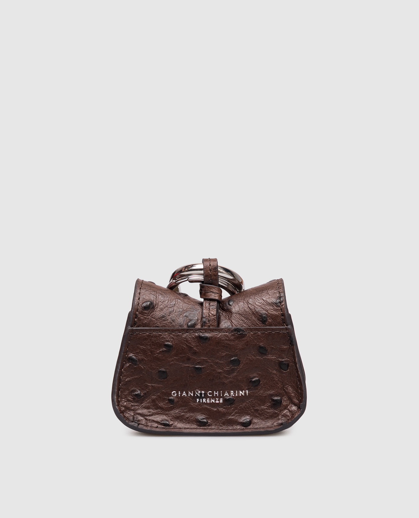 Brown leather bag keychain Gianni Chiarini
Brown leather bag keychain Gianni Chiarini