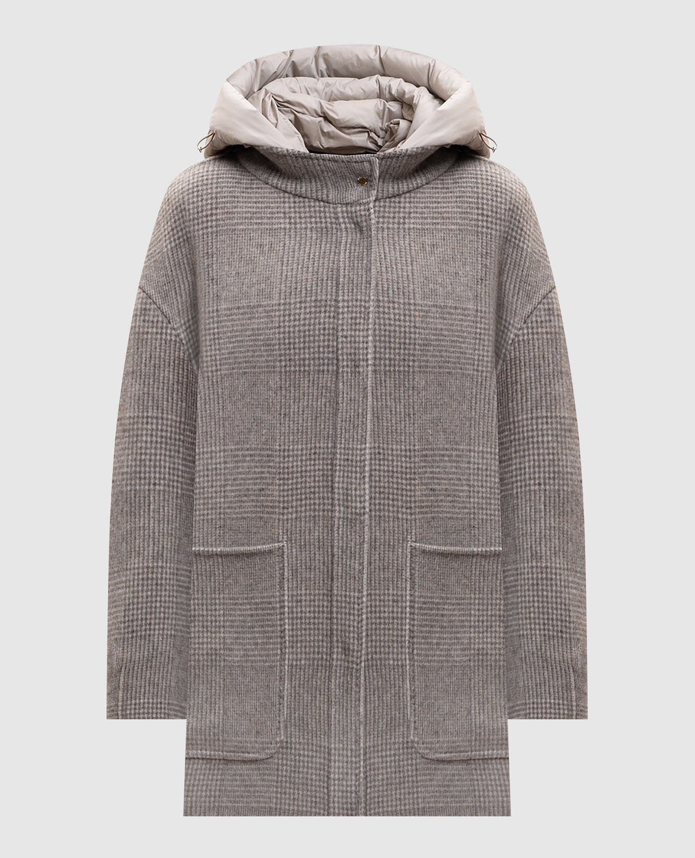 Beige reversible wool and cashmere patterned jacket MooRER
Beige reversible wool and cashmere patterned jacket MooRER