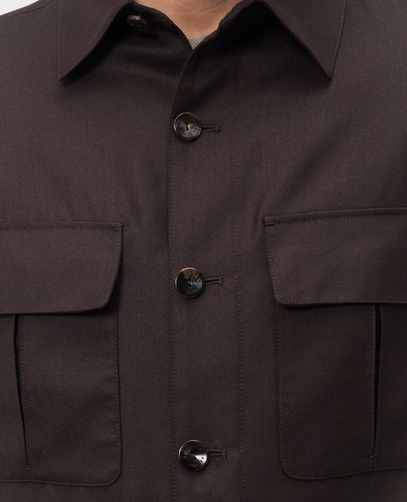 Brown cashmere and silk shirt jacket Agnona
Brown cashmere and silk shirt jacket Agnona