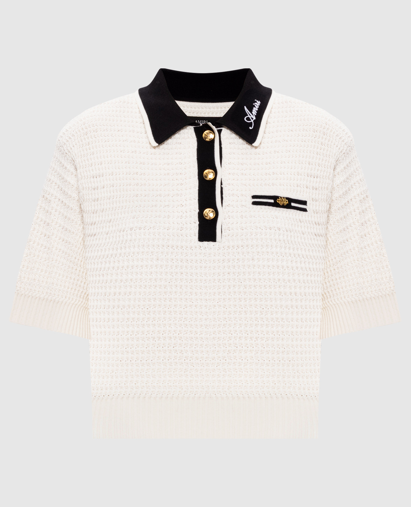 White polo shirt with logo AMIRI
White polo shirt with logo AMIRI