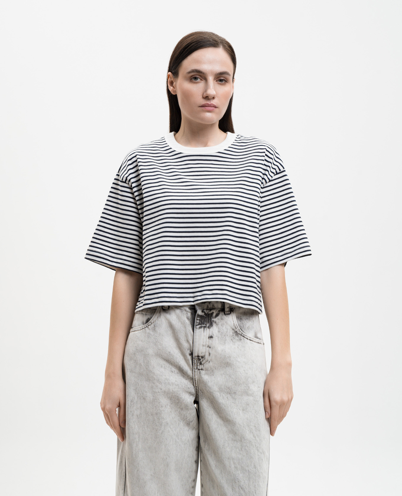 White striped T-shirt Solotre
White striped T-shirt Solotre