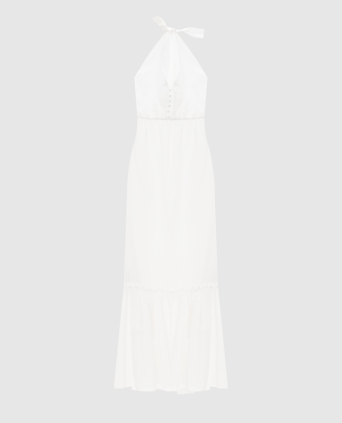 White silk dress with open back Jacob Lee
White silk dress with open back Jacob Lee