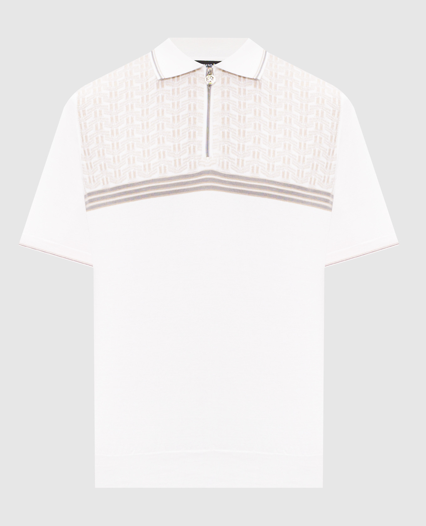 Patterned silk polo shirt Stefano Ricci, Beige
Patterned silk polo shirt Stefano Ricci, Beige