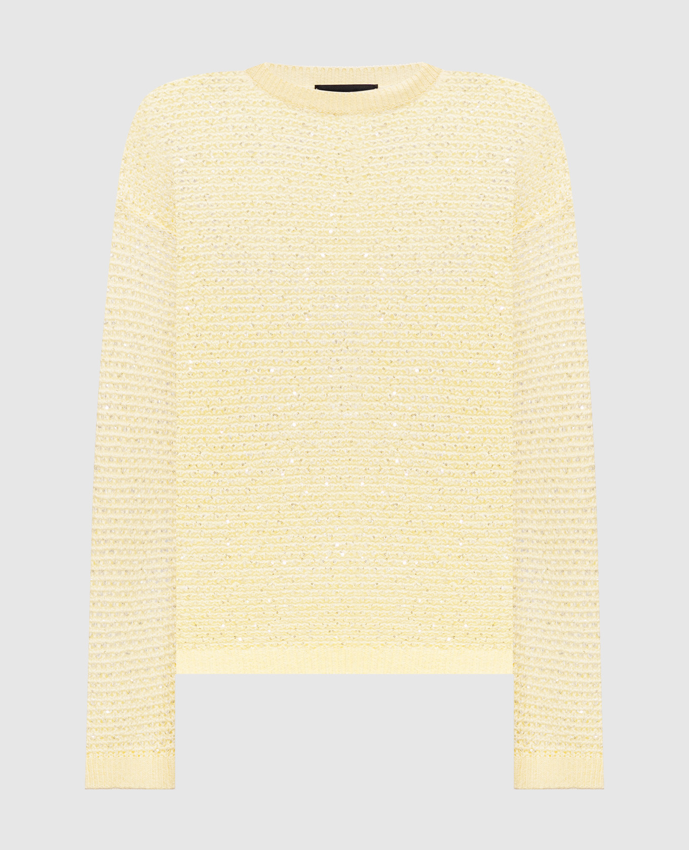 Yellow openwork jumper with sequins Fabiana Filippi
Yellow openwork jumper with sequins Fabiana Filippi