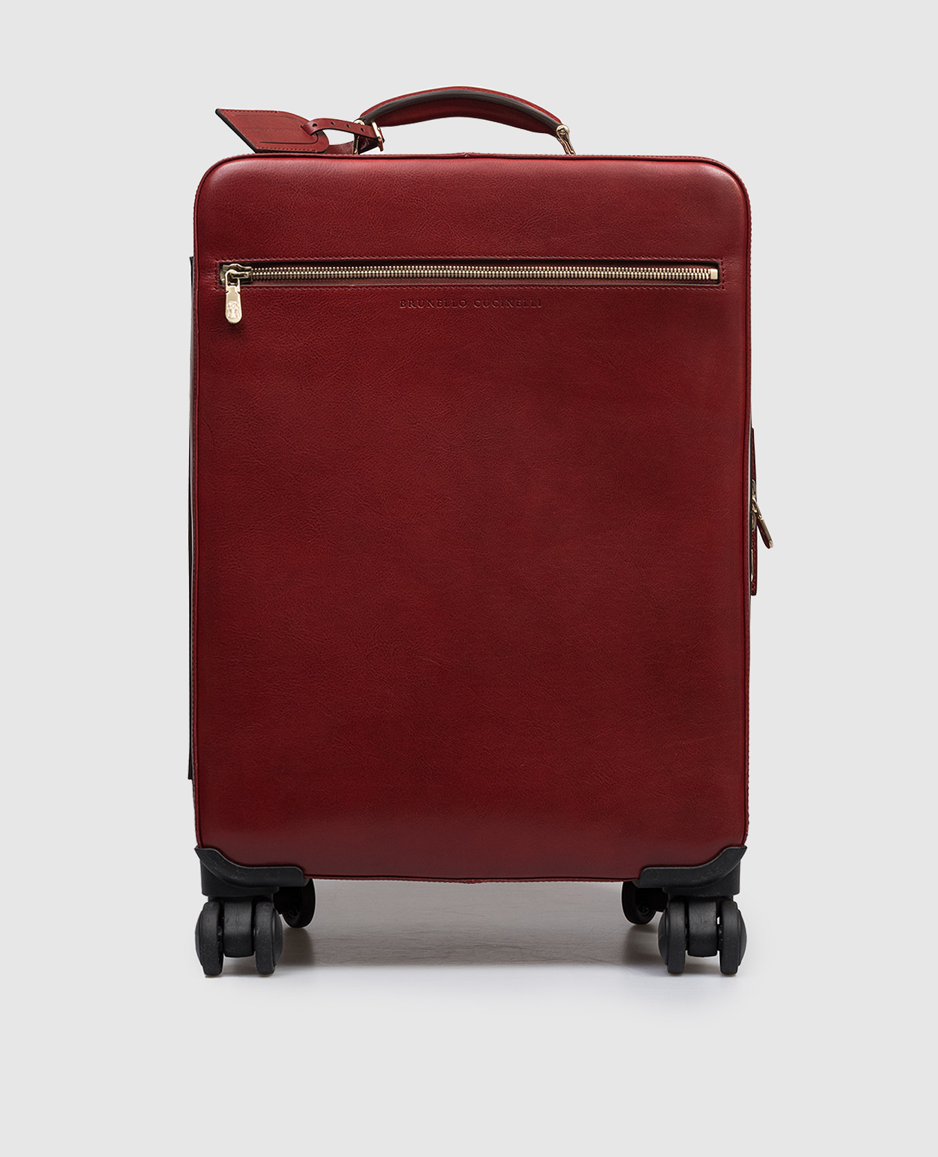 Red leather suitcase with logo embossing Brunello Cucinelli
Red leather suitcase with logo embossing Brunello Cucinelli