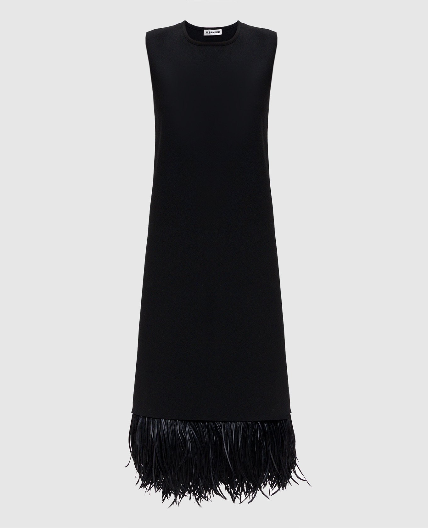 Black midi dress with feathers Jil Sander
Black midi dress with feathers Jil Sander