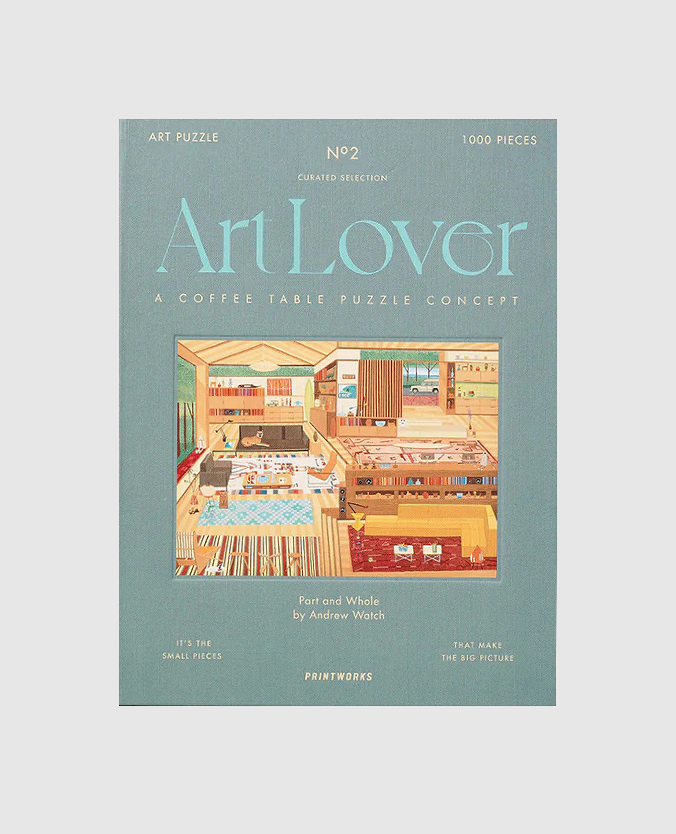 Puzzle Art Lover, Part and Whole 1000 pcs Printworks, White
Puzzle Art Lover, Part and Whole 1000 pcs Printworks, White