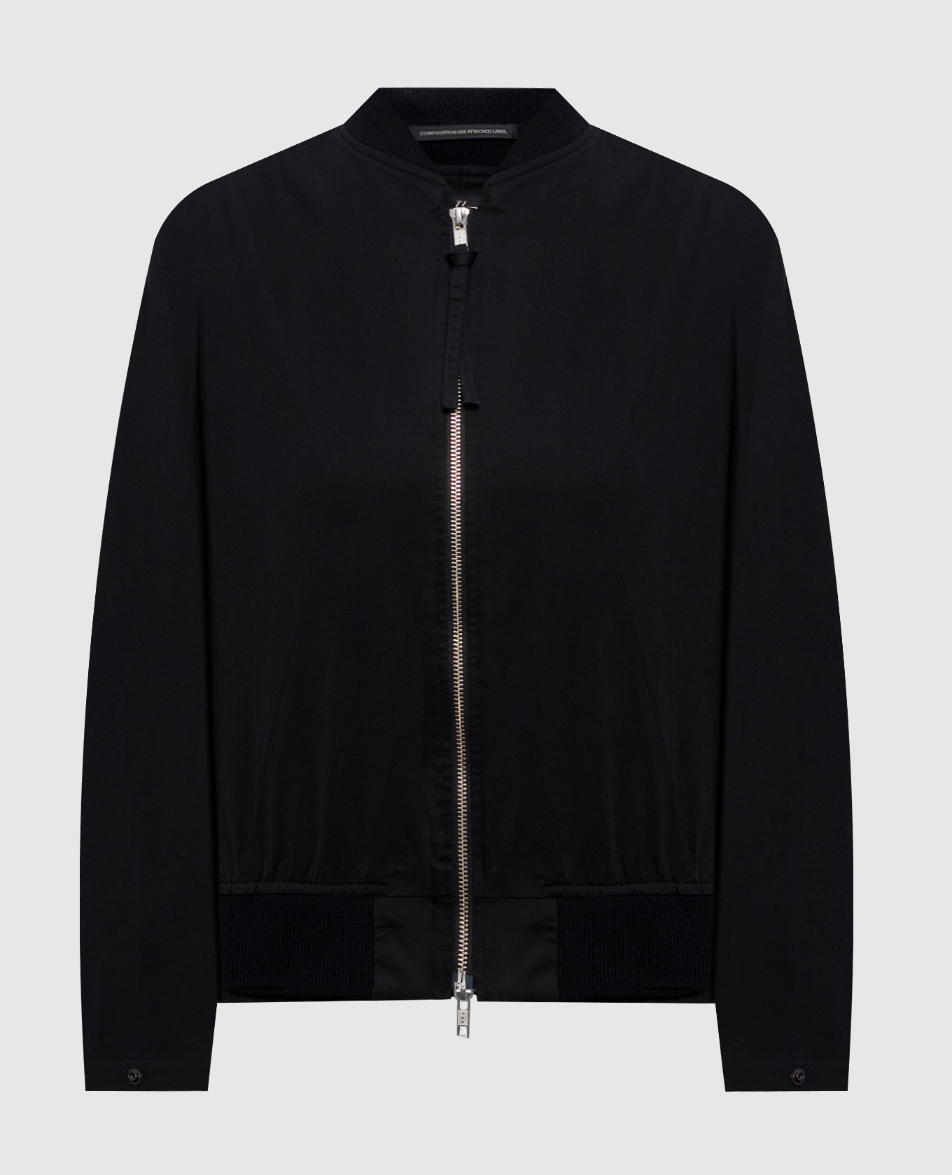 Black bomber jacket with short sleeves Y`S Yamamoto
Black bomber jacket with short sleeves Y`S Yamamoto