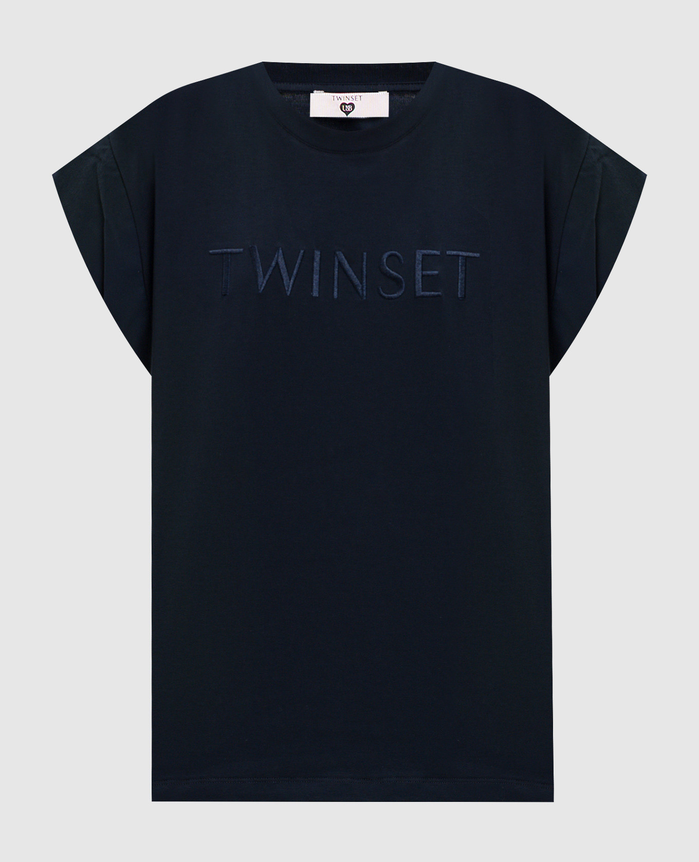 Blue T-shirt with embroidered logo Twinset
Blue T-shirt with embroidered logo Twinset