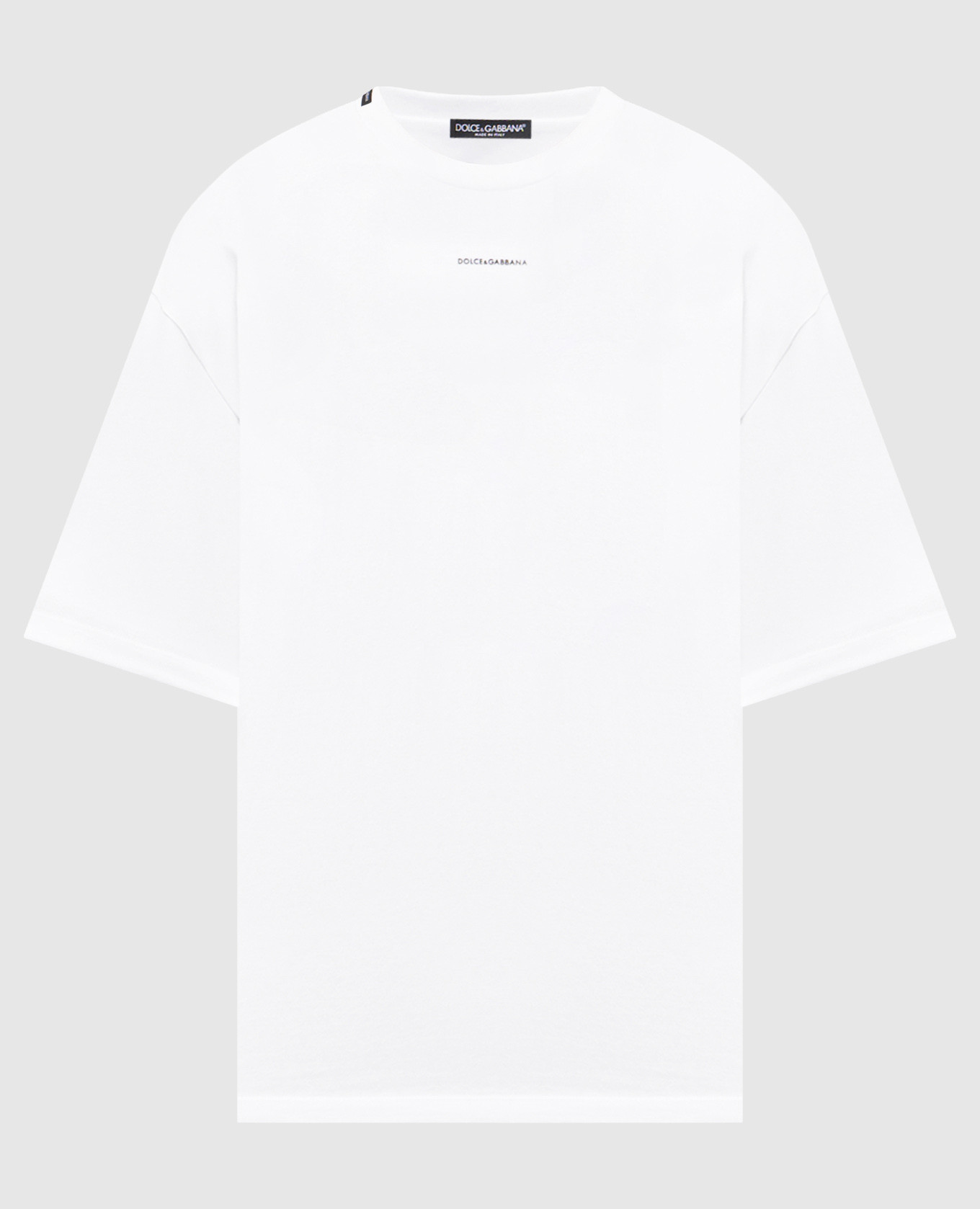 White T-shirt with contrast logo Dolce&Gabbana
White T-shirt with contrast logo Dolce&Gabbana