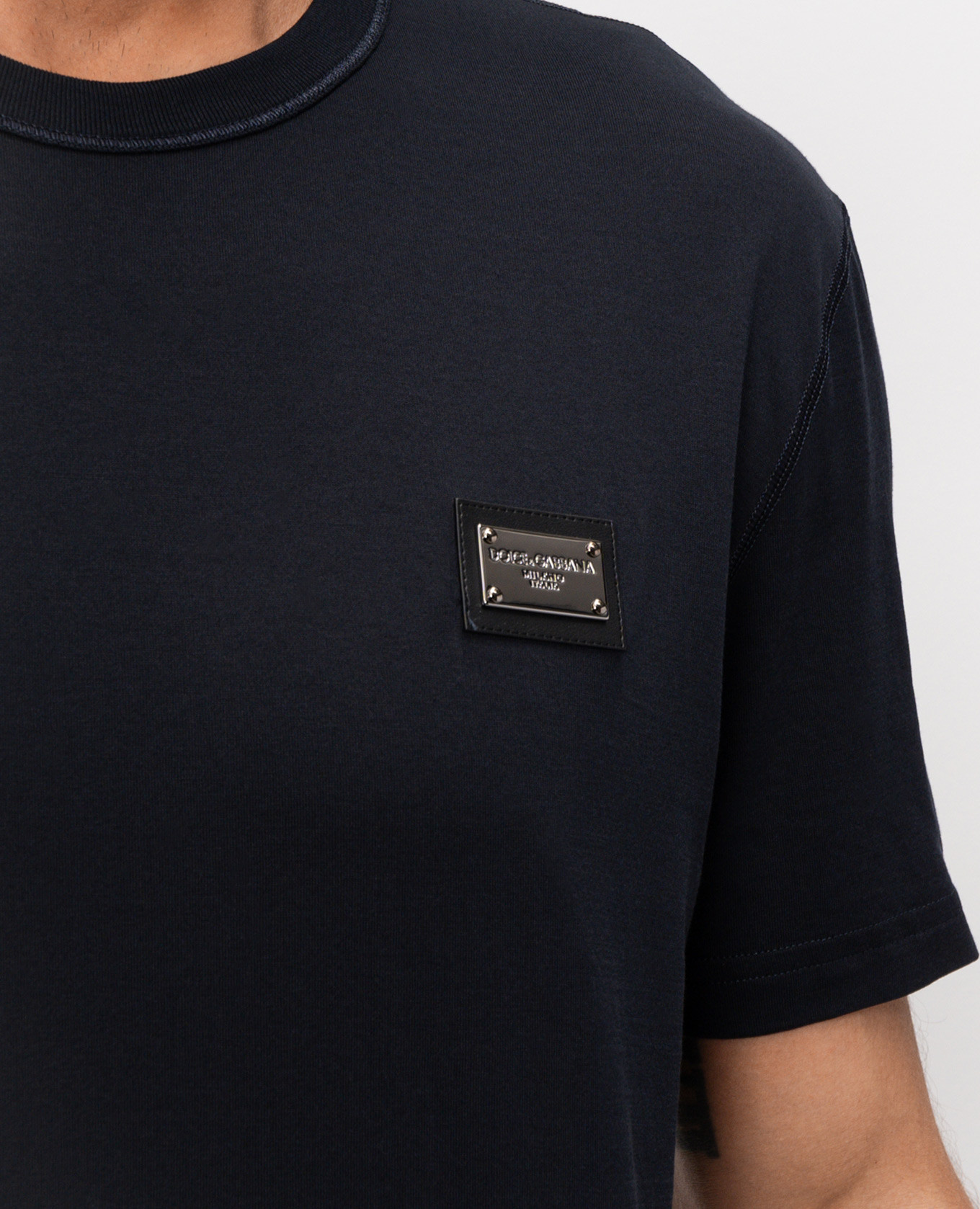 Blue T-shirt with logo patch Dolce&Gabbana
Blue T-shirt with logo patch Dolce&Gabbana