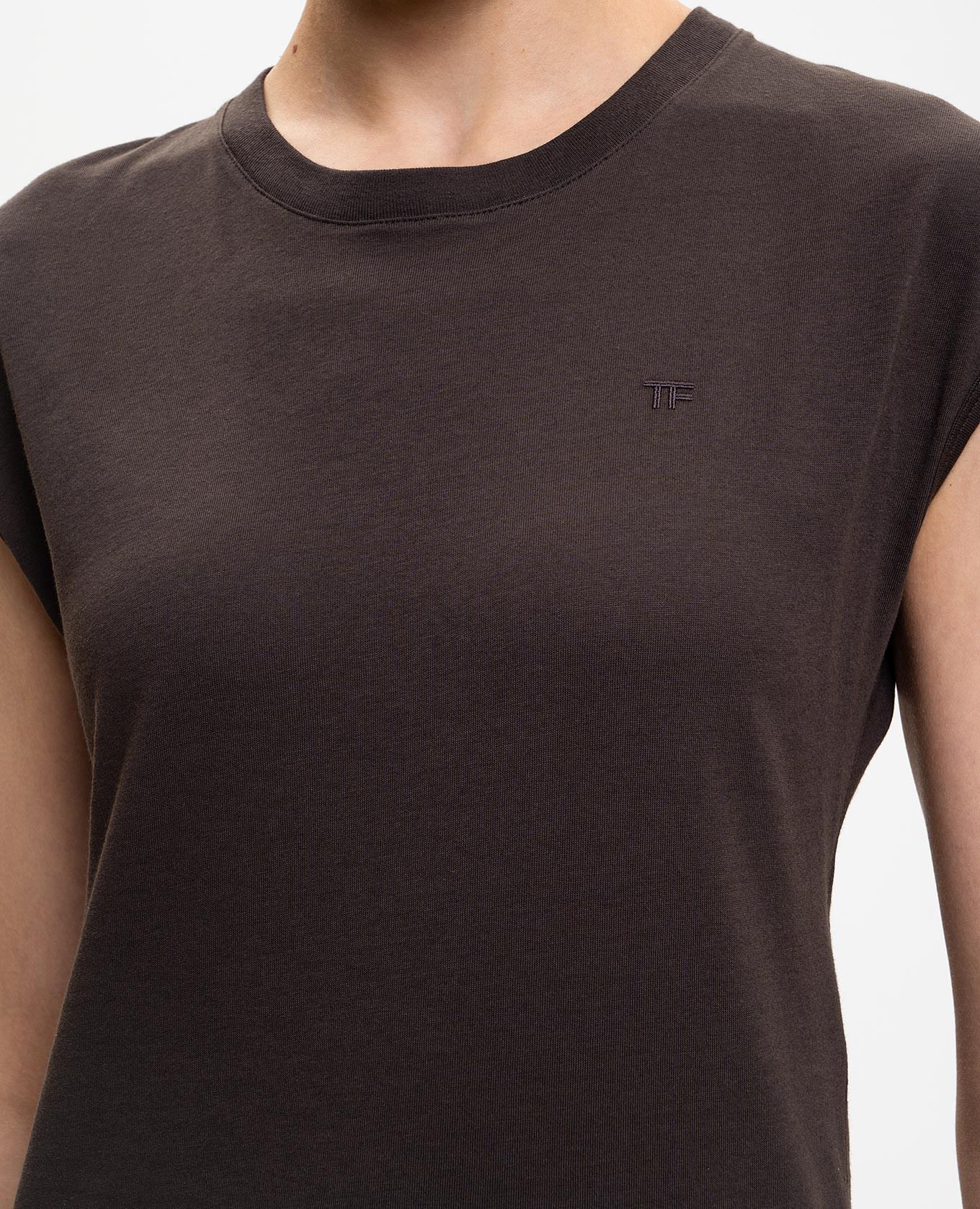 Brown top with embroidered monogram logo Tom Ford
Brown top with embroidered monogram logo Tom Ford