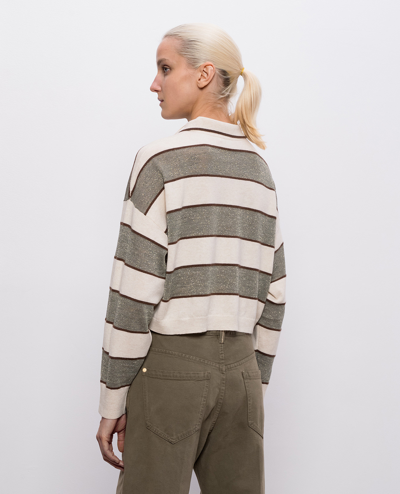 Striped wool, cashmere and silk polo Brunello Cucinelli, Beige
Striped wool, cashmere and silk polo Brunello Cucinelli, Beige