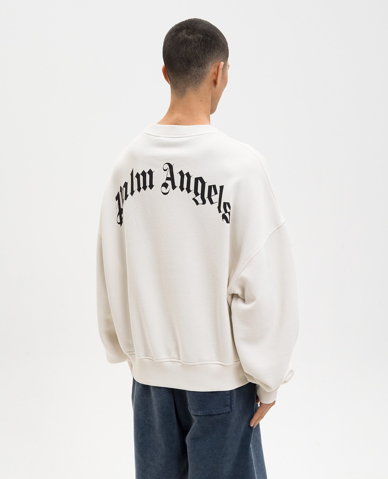 Ivory sweatshirt with logo print Palm Angels, Beige
Ivory sweatshirt with logo print Palm Angels, Beige