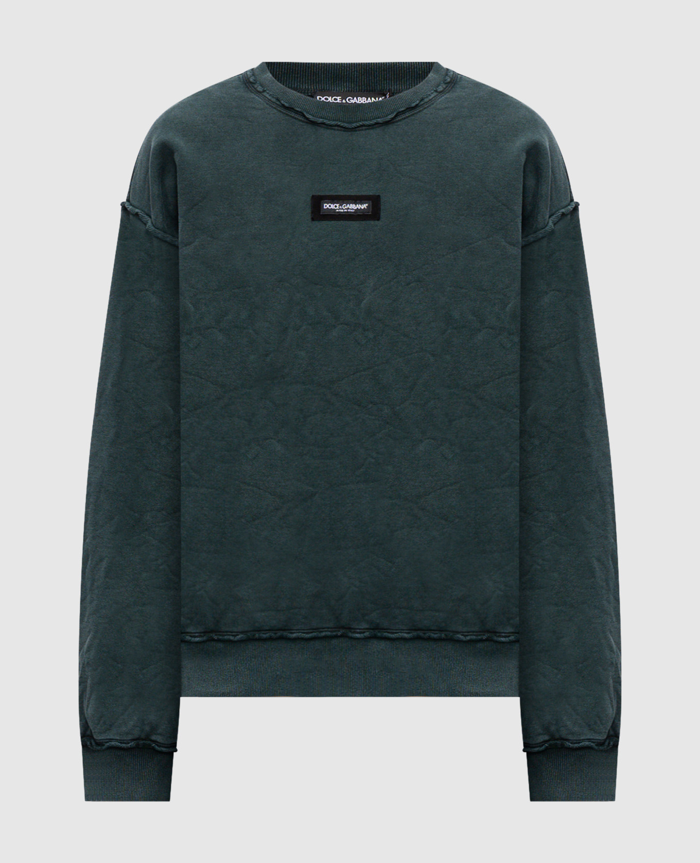 Green sweatshirt with logo patch Dolce&Gabbana
Green sweatshirt with logo patch Dolce&Gabbana