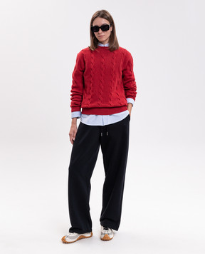 Ami Paris Red merino wool sweater UKS880KN0189w