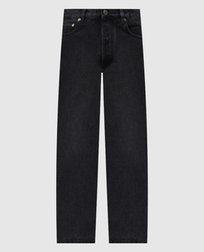 Off-White Grey jeans with logo patch 44MYA175C9D001