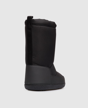 Maison Margiela MM6 Children's black combination boots with a patch 839503639