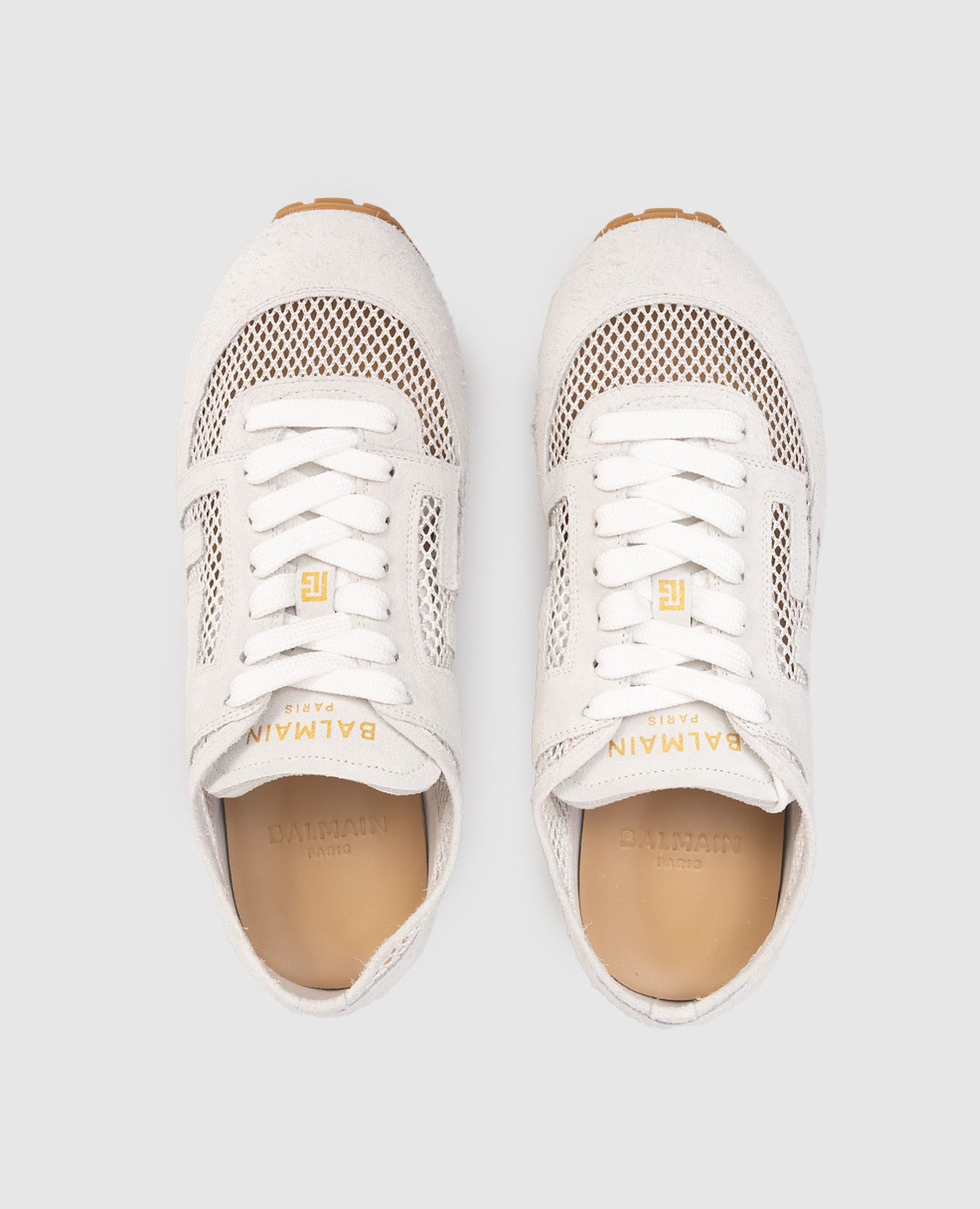 

Racer 45 grey combination sneakers Balmain