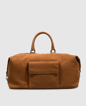 Stefano Ricci Brown nubuck travel bag ND271TXUOSNS